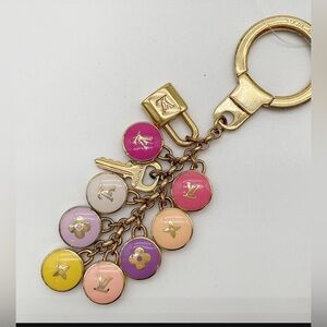 Louis Vuitton Gold and Multicolor Key Holder
